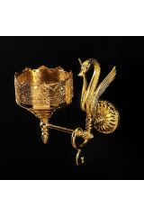 LUXOR Мыльница настенная, стекло, Золото, 26164