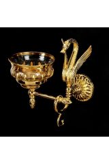 LUXOR Мыльница настенная, хрусталь, Золото, 26116