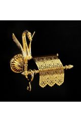 LUXOR Бумагодержатель с крышкой, Золото, 26120