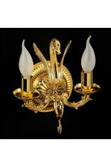 LUXOR Светильник настенный двойной (большая розетка), Золото, 26156