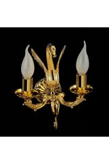 LUXOR Светильник настенный двойной (малая розетка), Золото, 26155