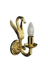 LUXOR Светильник настенный одинарный (малая розетка), Золото, 26140