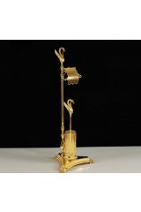 LUXOR Стойка для WC, 2-х функциональная H96 см., Золото, 26291