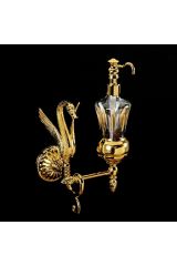 LUXOR Дозатор жидкого мыла настенный, хрусталь, Золото, 26121