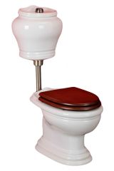 MILADY Унитаз напольный, выпуск в пол (без крышки), керамика, Белый, ML.MLD-25.712.BI