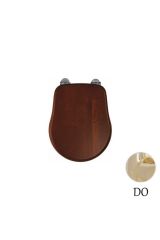 BELLA Крышка/сиденье унитазa Lux, с системой Microlift, Орех/золото, ML.BLL-26.110.NC.DO