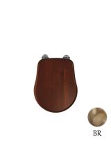 BELLA Крышка/сиденье унитазa Lux, с системой Microlift, Орех/бронза, ML.BLL-26.110.NC.BR