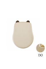 BELLA Крышка/сиденье унитазa Lux, с системой Microlift, Декапе саббиа/золото, ML.BLL-26.110.DS.DO