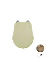 BELLA Крышка/сиденье унитазa Lux, с системой Microlift, Декапе верде/бронза, ML.BLL-26.110.DV.BR