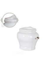 MILADY Бачок подвесной универсальный, с отв. для ручки справа, керамика, Белый/декор винтаж D3, ML.MLD-25.728.D3.BR