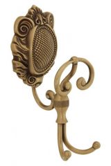 CLEOPATRA Крючок двойной с завитком, Хром, ML.CLE-60.704.CR