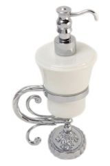 EDERA Дозатор жидкого мыла настольный, керамика, Хром, ML.EDR-60.317.CR