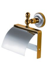 MIRELLA Бумагодержатель закрытый, Хром/золото, ML.MRL-M059.CRDO