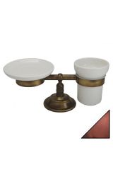 MIRELLA Мыльница и стакан настольные, Медь, ML.MRL-M067.RA