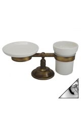 MIRELLA Мыльница и стакан настольные, Хром, ML.MRL-M067.CR