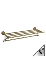 MIRELLA Полка-держатель для полотенец L65хh14xP24 см., Хром, ML.MRL-M084.CR