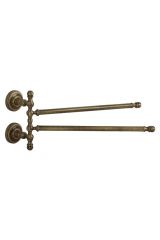 MIRELLA Полотенцедержатель двойной поворотный L34 cm., Бронза, ML.MRL-M055.ВR