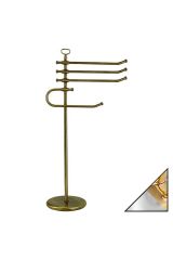 MIRELLA Стойка h96 см. низкая для полотенец, Хром/золото, ML.MRL-2101.CRDO