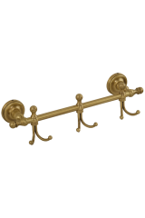 MIRELLA Планка с 3-мя двойными крючками L36 см., Хром, ML.MRL-M039.CR