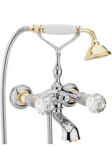 Смеситель для ванны Webert Karenina КА720201 Хром/золото/кристаллы Swarovski