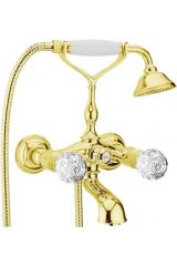 Смеситель для ванны Webert Karenina КА720201 Бронза/кристаллы Swarovski