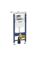 Инсталляция Geberit Duofix монтажный сет 3 в 1 для подвесного унитаза, H112, фронтальное управление, с клавишей Delta 51, хром глянцевый