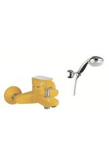 Смеситель Fiore Kevon Chic 81YX8150 для ванны (жёлтый) yellow/chrome