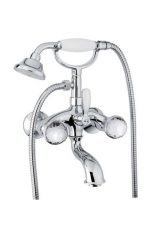 Смеситель Fiore XT SKY 17CR0610 для ванны с кристаллами Swarovski