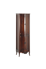 BELLA Пенал 2 двери DX (филенчатые с лилией) 49xH170x43см., Bordo Patinato, 26724