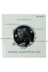 ИК привод смыва для писсуара Sigma 10 HyTronic, бат. 9В, рамка, кнопка бел/хр, Geberit 116.035.KJ.1