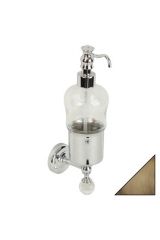 AMERIDA Дозатор жидкого мыла настенный, стекло/SWAROVSKI, Бронза, ML.AMR-60.407.BR