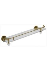 AMERIDA Полка c галереей L60 см, стекло/SWAROVSKI, Бронза, ML.AMR-60.420.BR