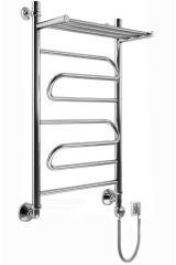 Электрический полотенцесушитель Вид 1 с полкой, 80x50