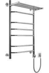 Электрический полотенцесушитель Вид 7 с полкой, 60x50