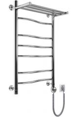 Электрический полотенцесушитель Волна с полкой, 80x50