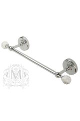 AMERIDA Полотенцедержатель L30 см, стекло/SWAROVSKI, Хром, ML.AMR-60.426.CR