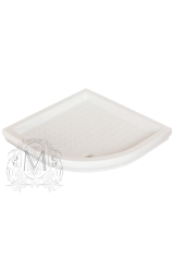 Поддон душевой, угловой R90хH11 см, керамика, Белый, ML.PDA-28.090.BI