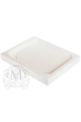 Поддон душевой, прямоугольный низкий 80x100хH07 см, керамика, Белый, ML.PDR-28.270.BI