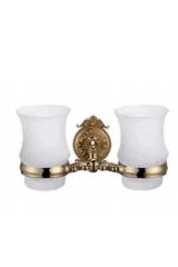 Стакан стекло двойной к стене (13905G/GOLD)