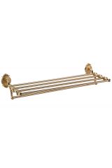 Полка для полотенца прямая 2-эт. (13921/GOLD)