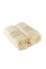 DOLCE BAGNO Набор из 2-х полотенец: 100х150, 50х90 см, 100% хлопок, Бежевый, 26063