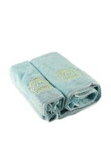 DOLCE BAGNO Набор из 2-х полотенец: 100х150, 50х90 см, 100% хлопок, Мятный, 26065