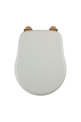 BELLA Крышка/сиденье унитаза Standart, с системой Microlift, Белый/хром, ML.BLL-26.111.BI.CR