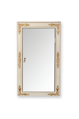 Витрина подвесная угловая h81,5xL44,5xP24 (31,5х31,5) см., Декапе саббиа/декор бронза, ML.COM-70.772.DS.BR