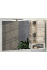 COMFORTY. Зеркало-шкаф &quot;Турин-120&quot; дуб бежевый