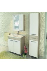 COMFORTY. Тумба-умывальник &quot;Тулуза-75&quot; сосна лоредо с раковиной &quot;Quadro 75&quot;