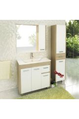 COMFORTY. Тумба-умывальник &quot;Тулуза-90&quot; сосна лоредо с раковиной COMFORTY 90E