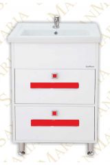 Тумба Париж Q 60 с 2-я ящ. красный