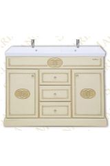 Тумба Шанель 90 (бежевый с золотом)