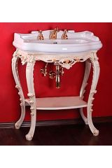 BELLA Консоль напольная L74xh77/91хP50/54 см для раковины 73 см, Dorato, 22906